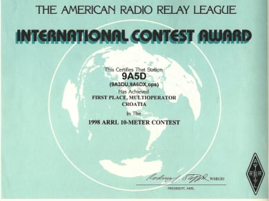 9A5D contest team