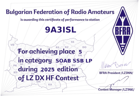 9A5D contest team